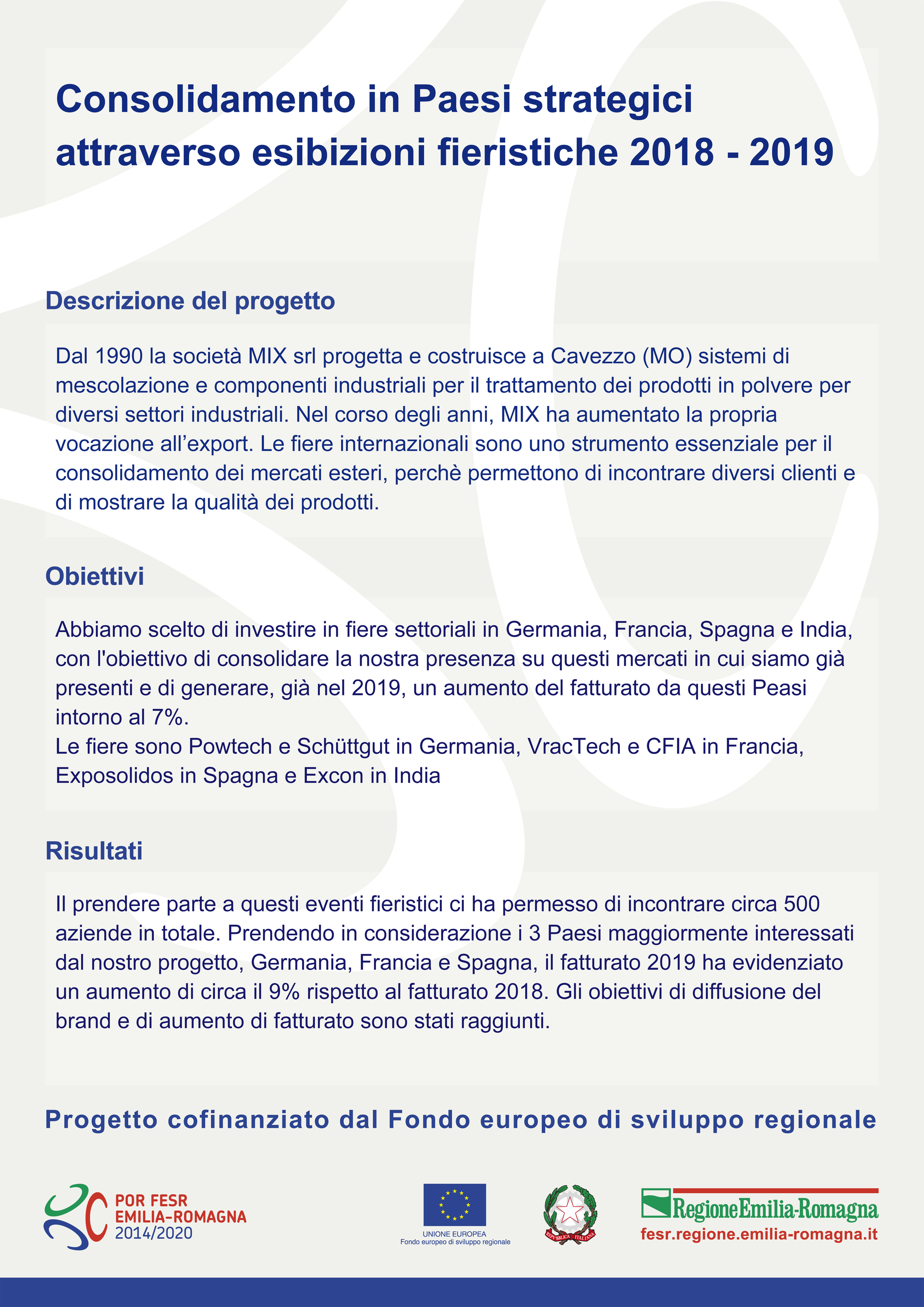 poster progetto bando