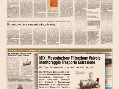 Inserzione MIX su Il Sole 24 Ore 2017